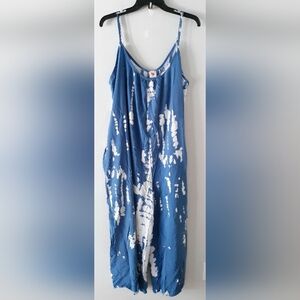 Tie Dye Rayon Jumpsuit 3X